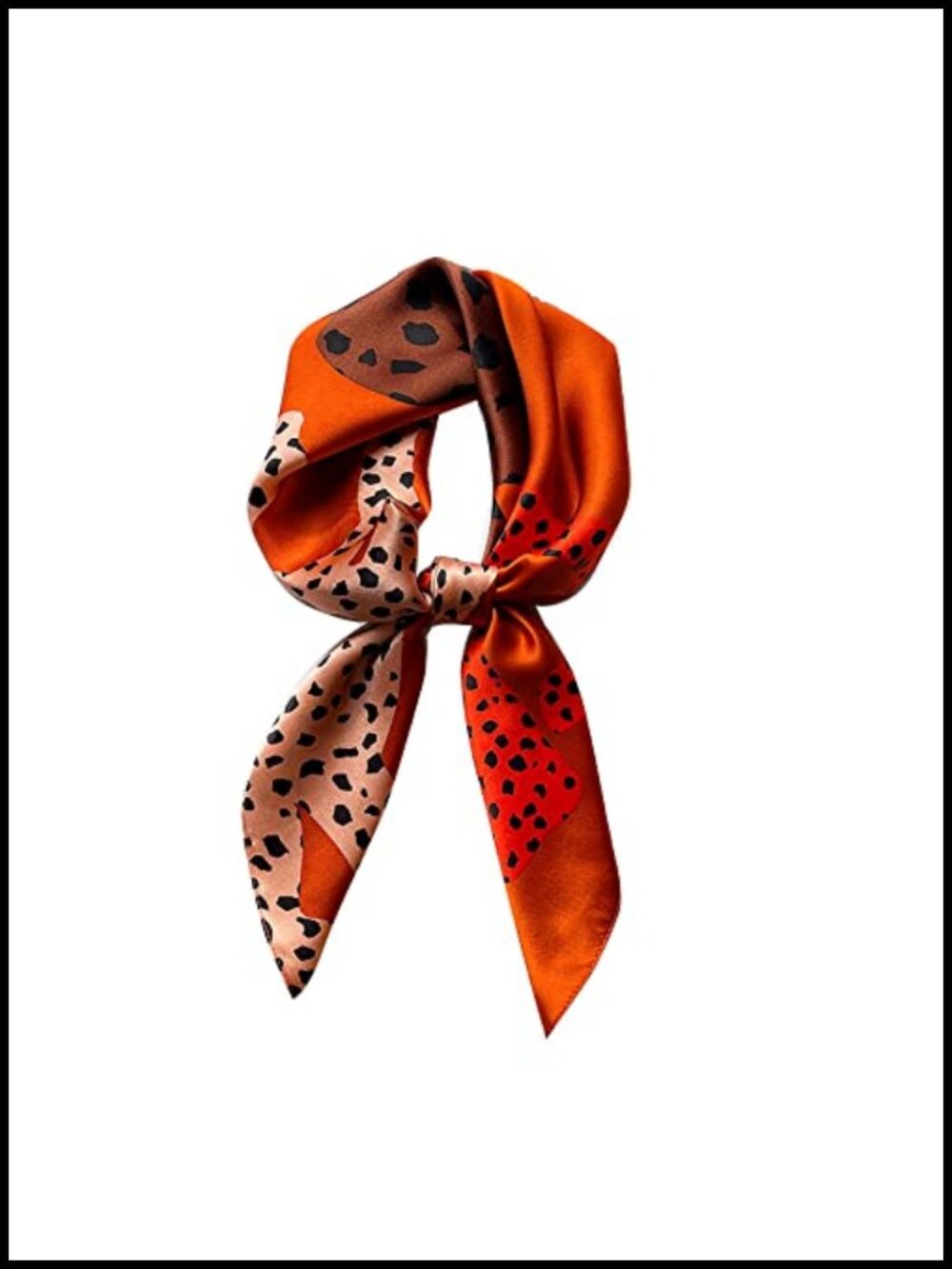 100% Mulberry Silk Scarf 26" Square Head Neck Wrap Gift Box